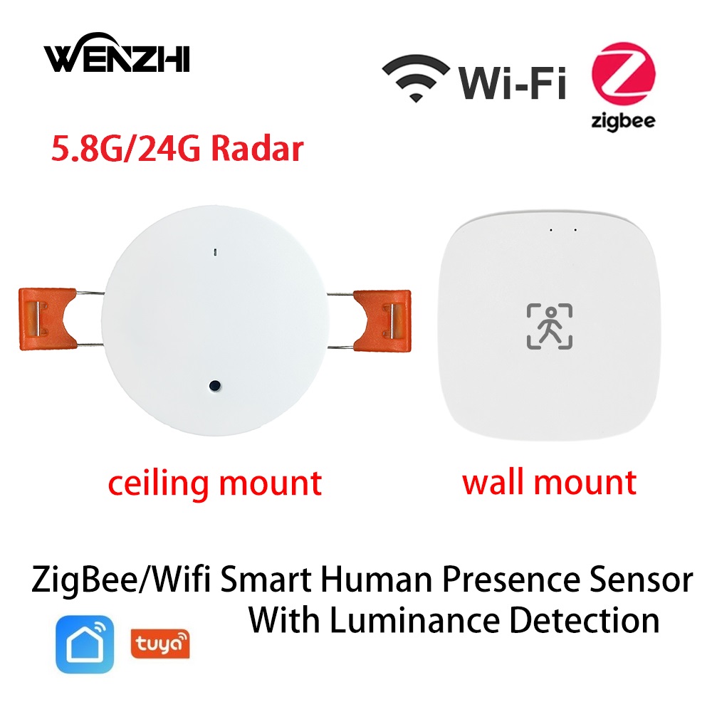 Tasmota - ZigBee Wifi MmWave Menselijke aanwezigheid Bewegingssensor