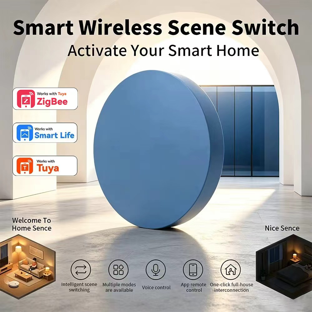 Smart Relay Tuya - Zigbee Smart Scene Drukknop Compatibel met