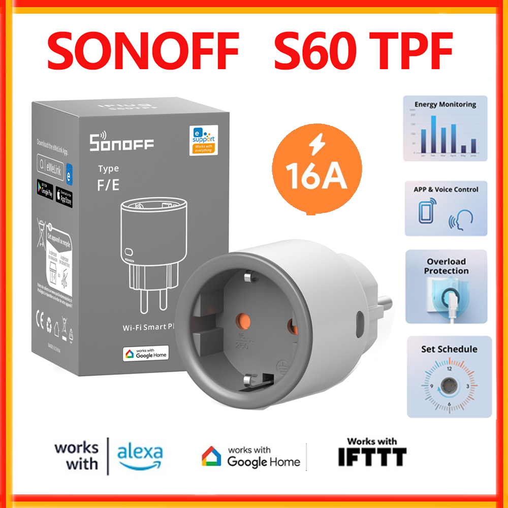 SONOFF S60 TPF EU Wifi Smart P - Sonoff Basic recensie en prijs