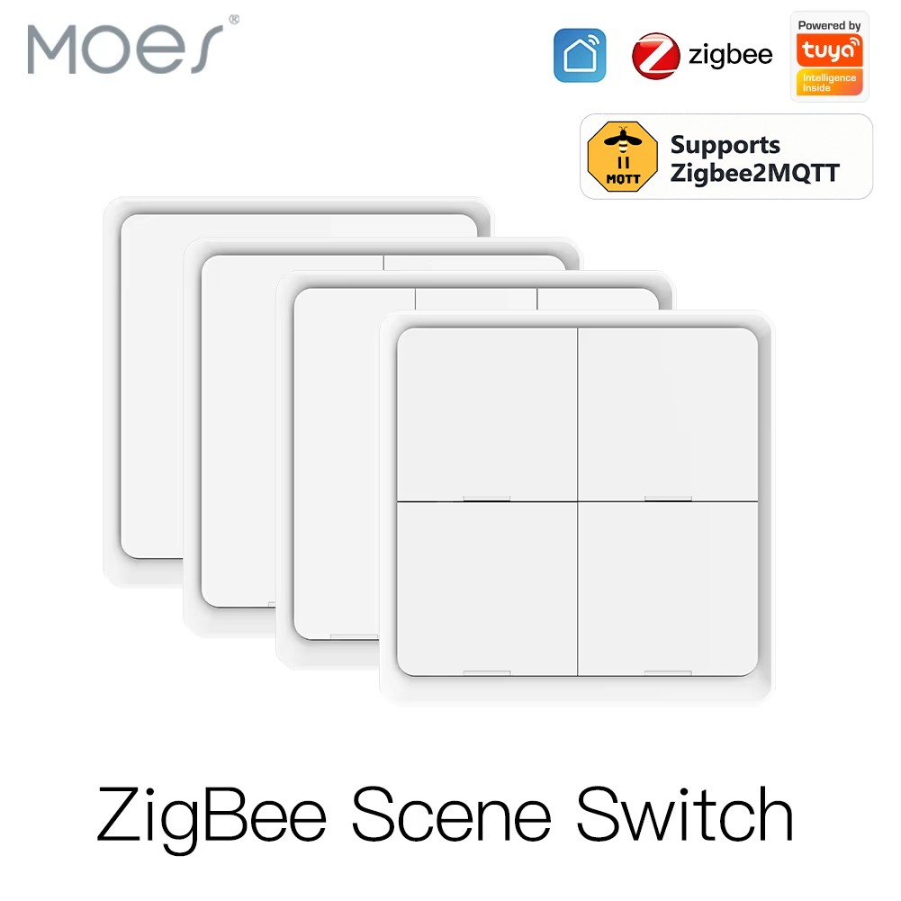 MOES 4-voudige Tuya Zigbee2MQT - Sonoff Basic recensie en prijs