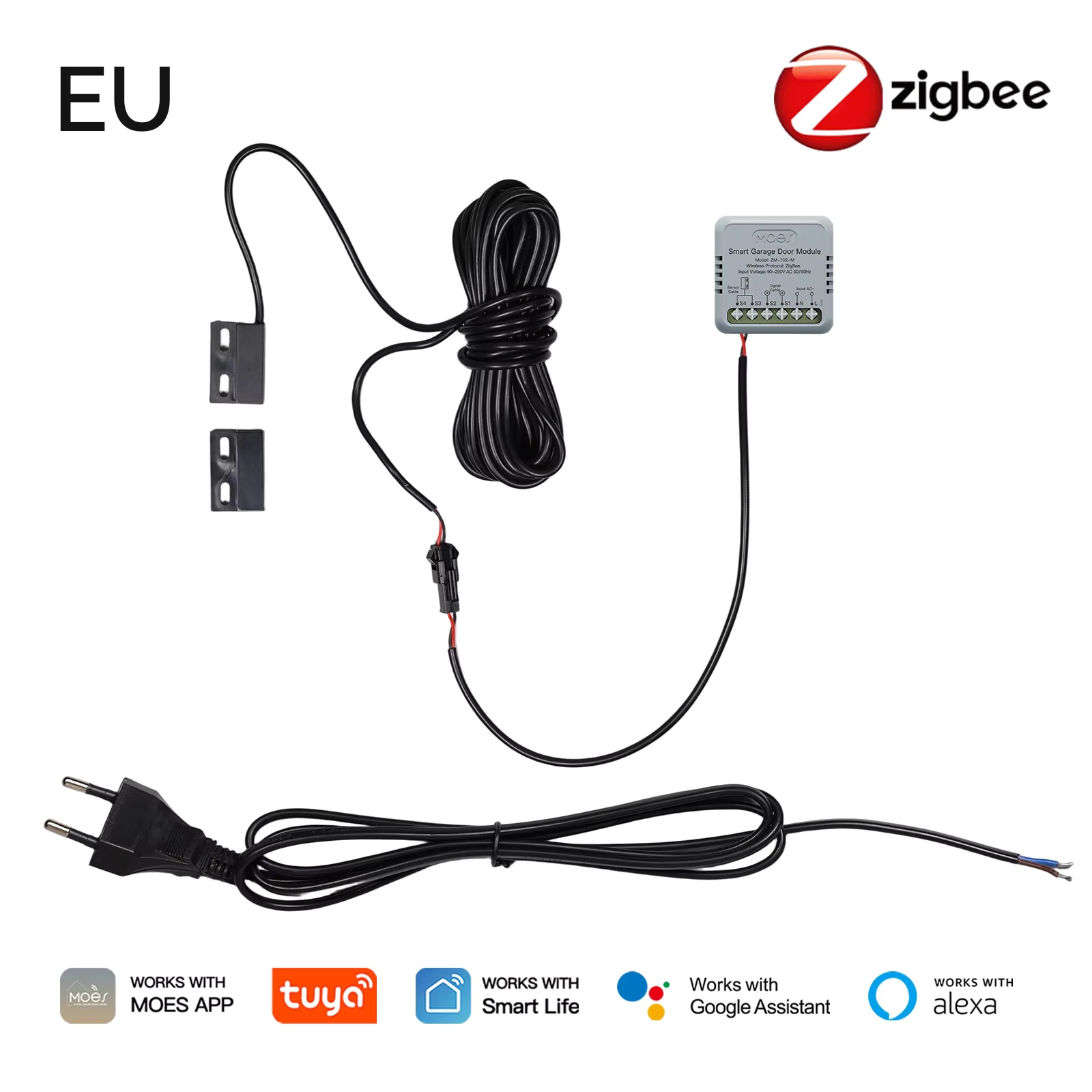MOES Zigbee garagedeurcontroll - Home Assistant Tuya recensie en prijs