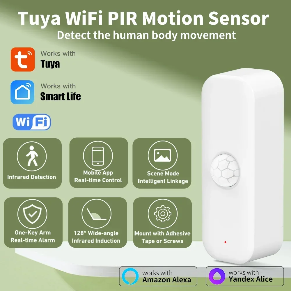 Tuya WiFI Bewegingssensor PIR  - Home Assistant Tuya recensie en prijs
