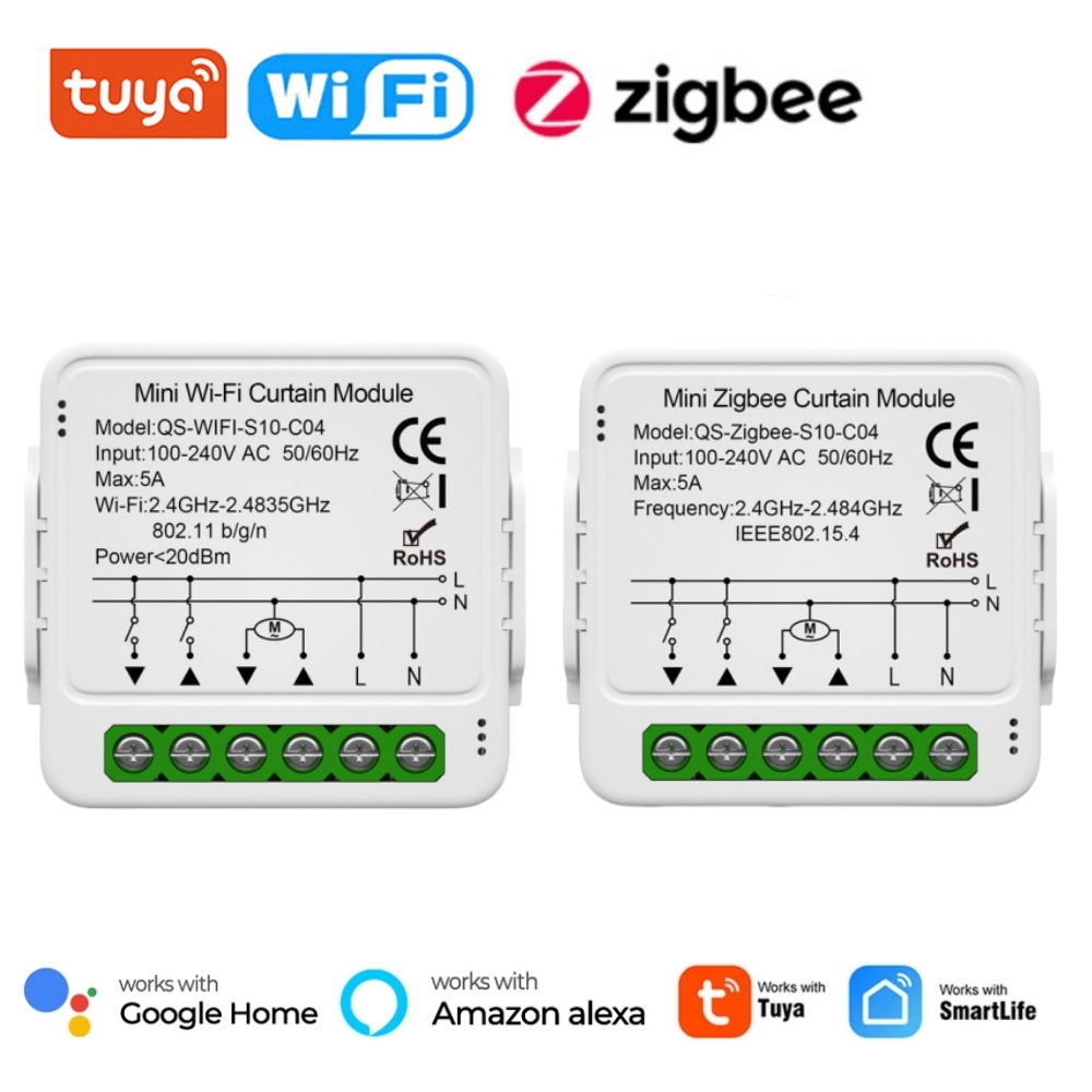 Tuya WiFi Zigbee Smart Gordijn - Tuya 4 Channel recensie en prijs